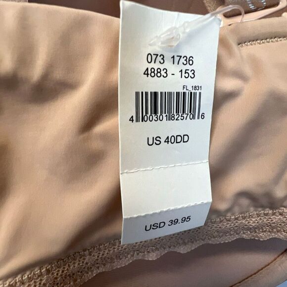 NWT AERIE Convertible Strapless Bra Size 40DD Nude Multiway Padded Underwire - Picture 5 of 10